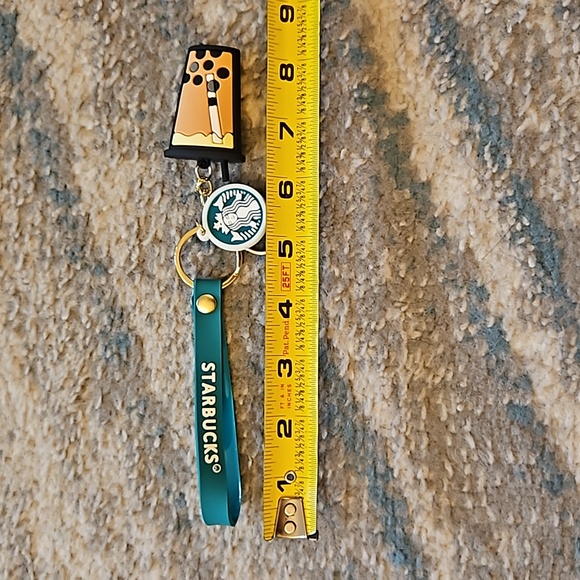 NWOT ☕️ Tumbler Coffee Keychain Bag Charm Green and Black - Picture 7 of 7